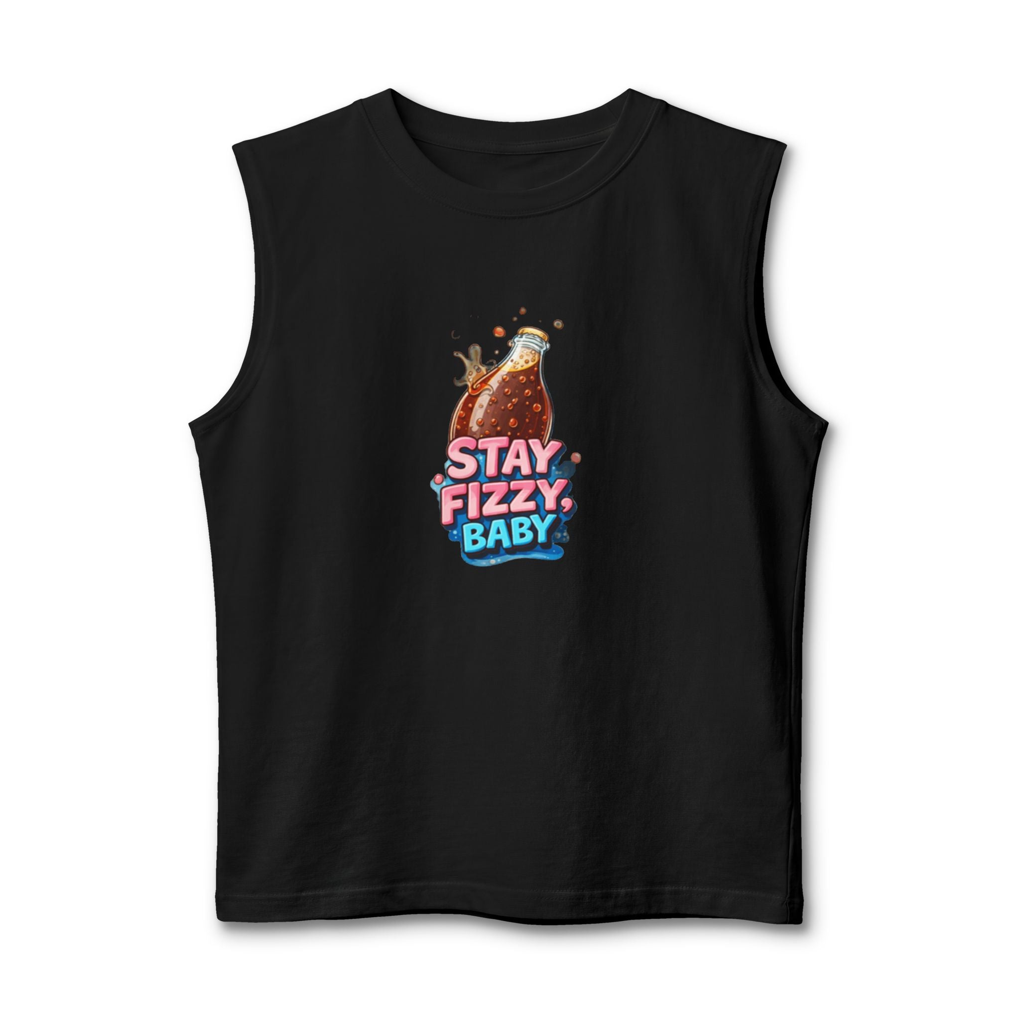 Stay Fizzy Baby Soda Bottle Muscle Tank