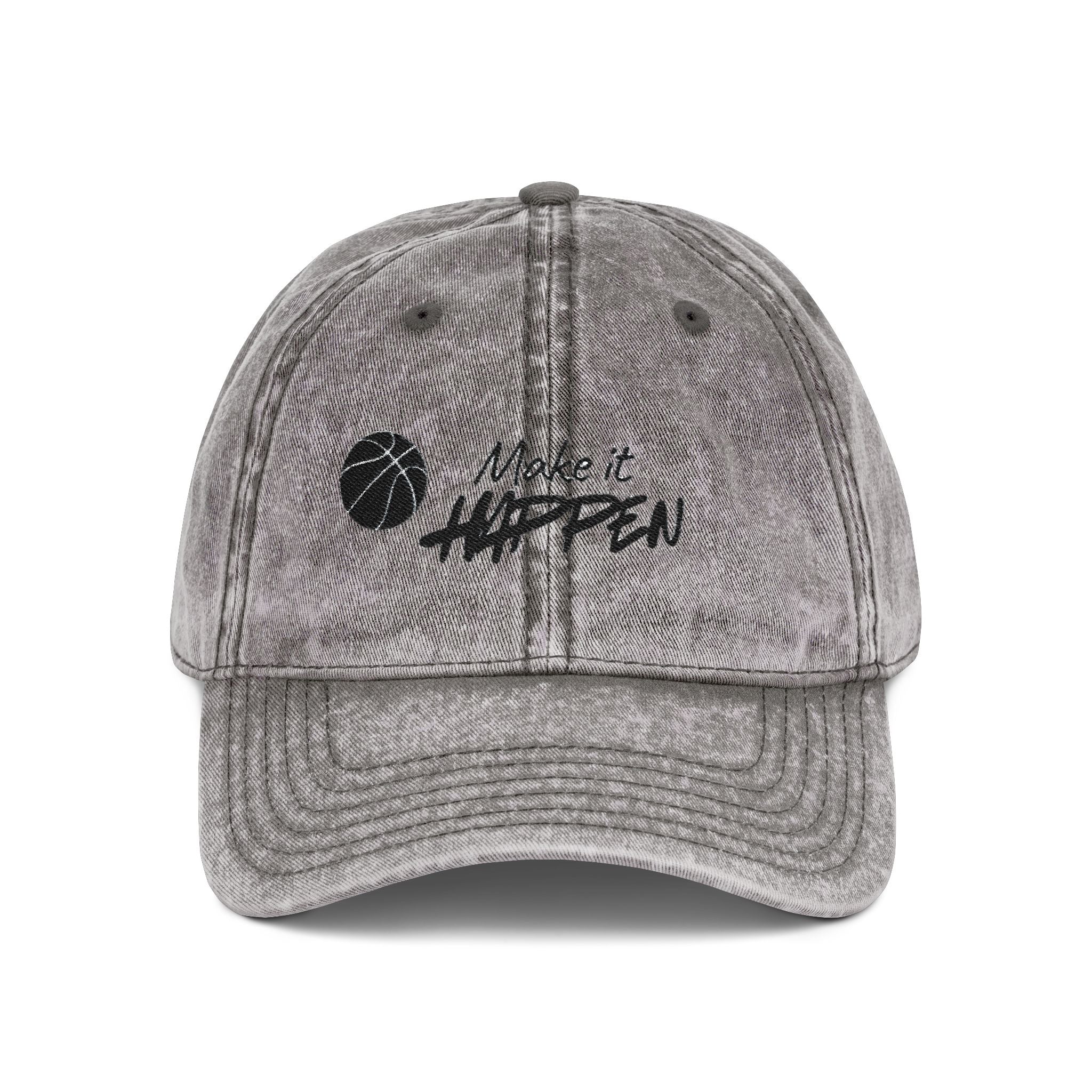 Make It Happen Embroidered Vintage Baseball Cap