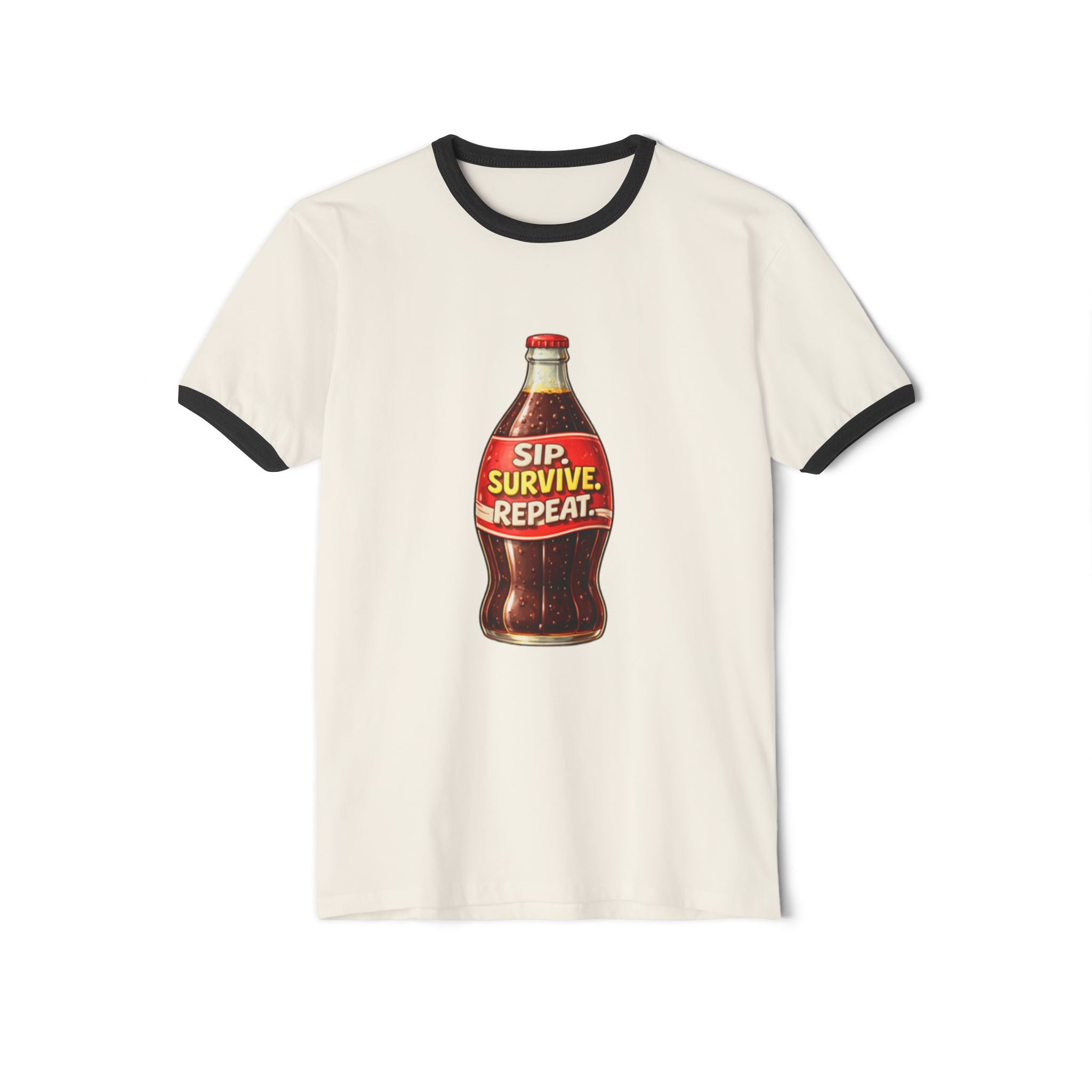 Sip. Survive. Repeat. Ringer T‑Shirt