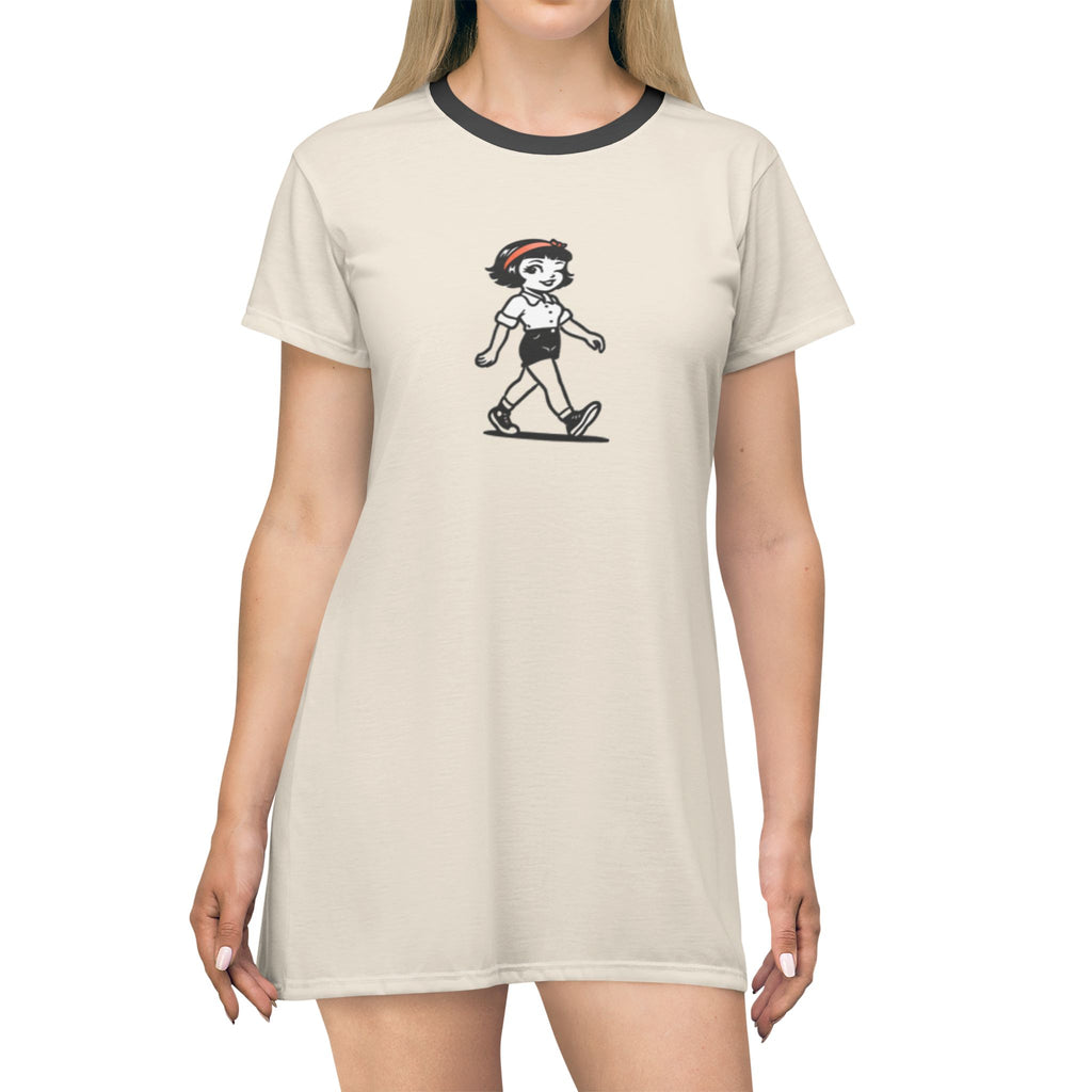 Skater T‑Shirt Dress