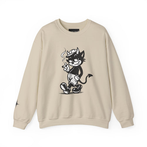 Crewneck Sweatshirt — "No rules. Just chaos." Devil