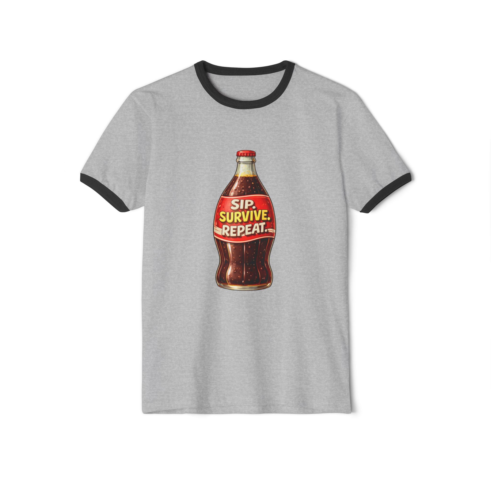 Sip. Survive. Repeat. Ringer T‑Shirt