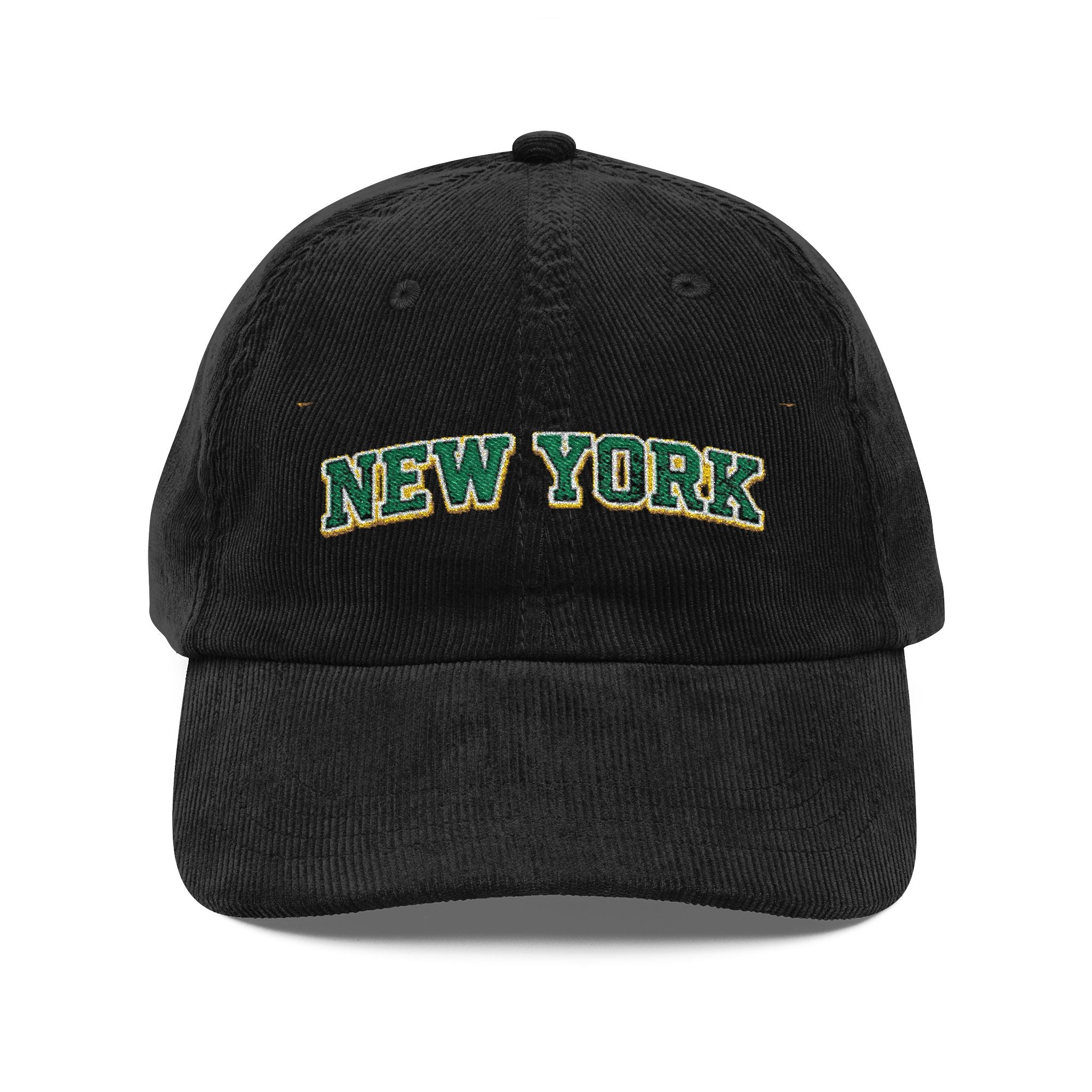Vintage Corduroy Cap - Embroidered "New York"