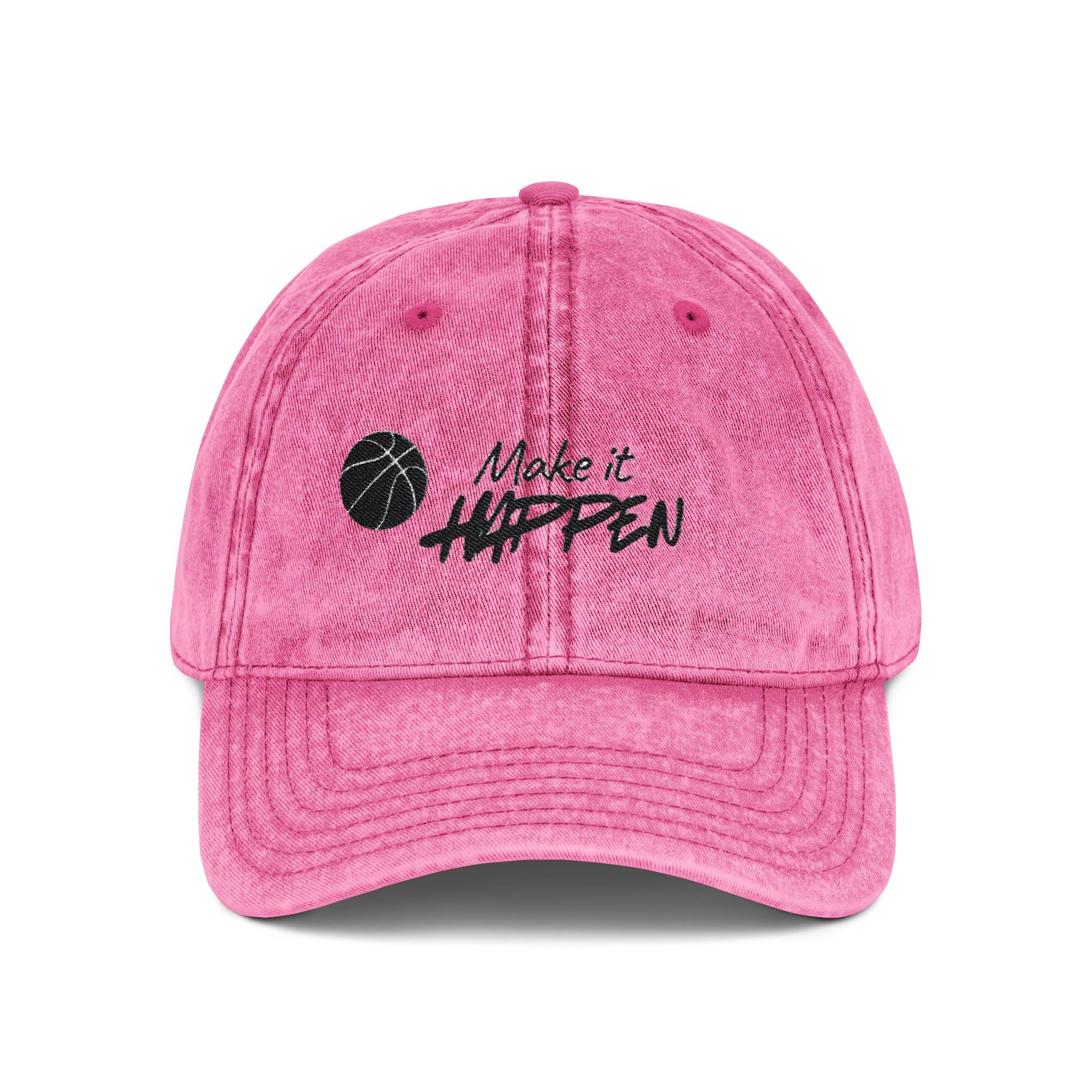 Make It Happen Embroidered Vintage Baseball Cap