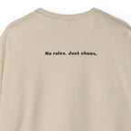 Crewneck Sweatshirt — "No rules. Just chaos." Devil