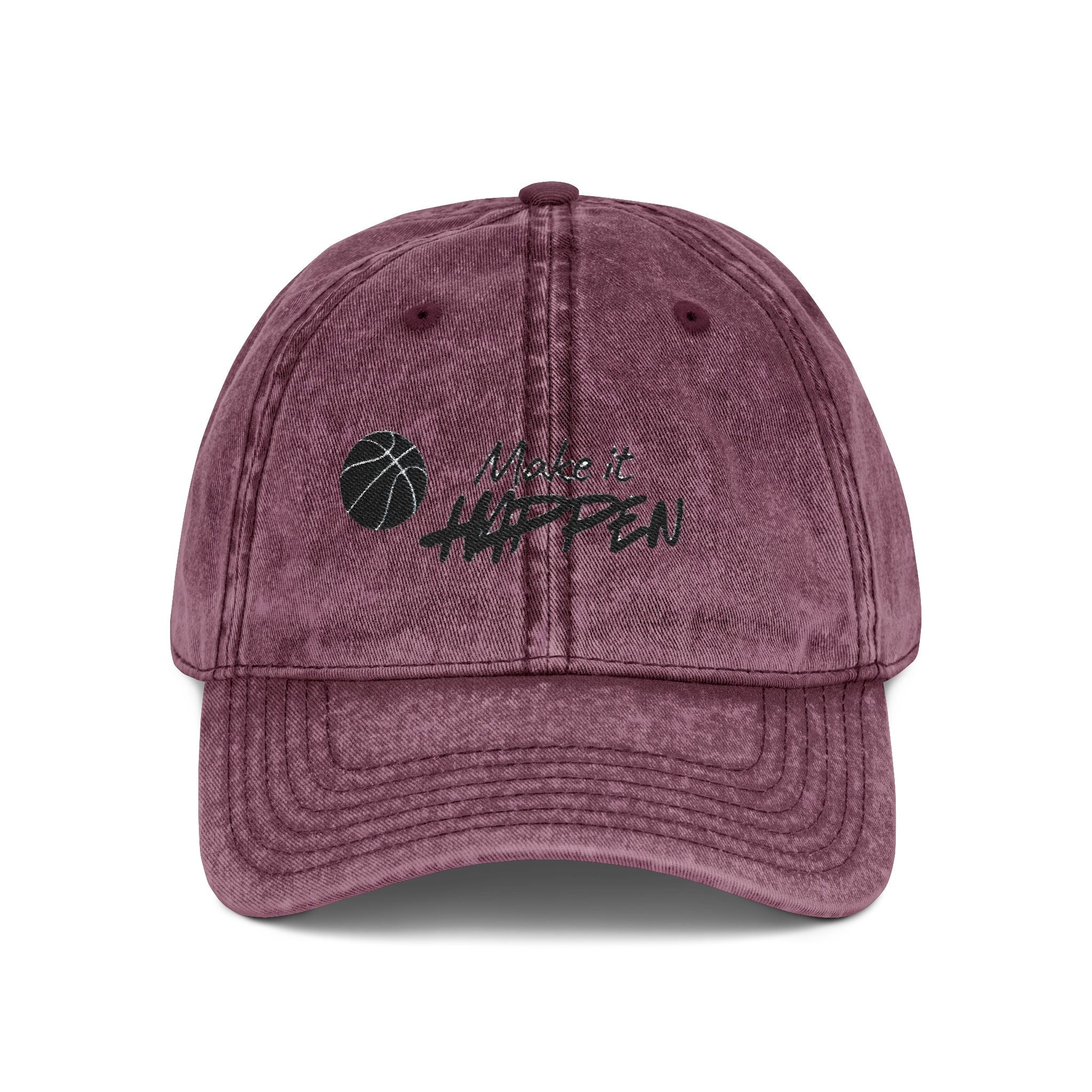 Make It Happen Embroidered Vintage Baseball Cap