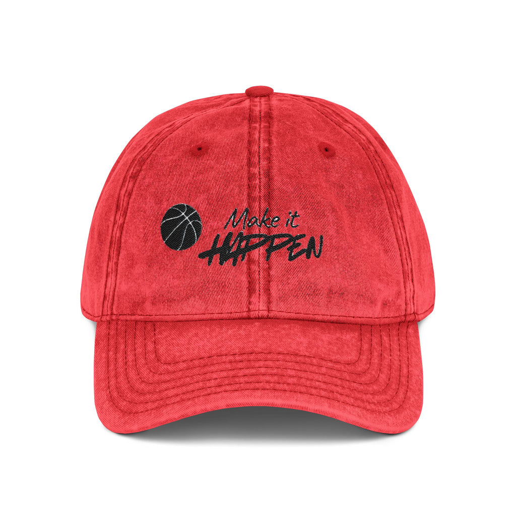 Make It Happen Embroidered Vintage Baseball Cap