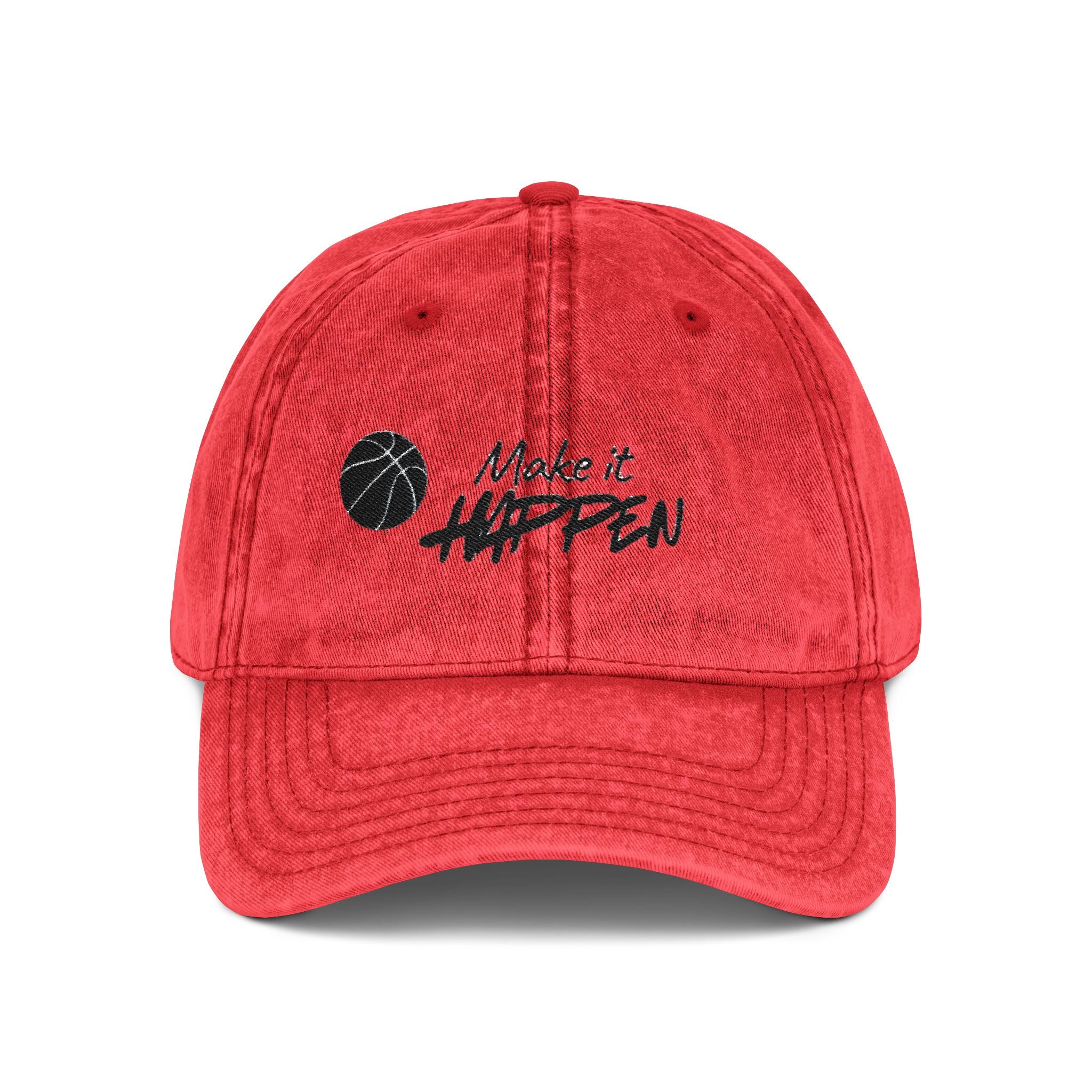 Make It Happen Embroidered Vintage Baseball Cap