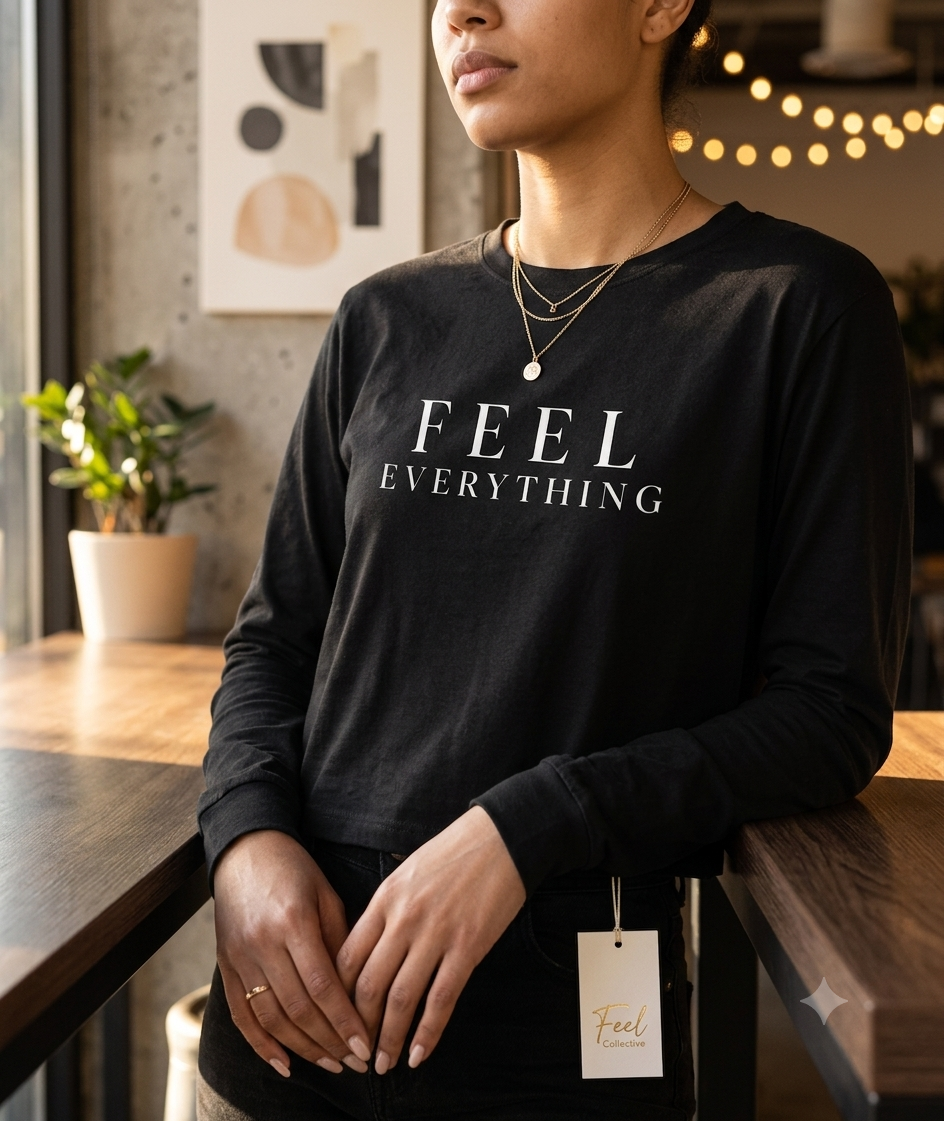 Top Unisex manga larga FEEL EVERYTHING